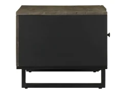 Mesa De Centro* Mesa de centro | Mesa de apoio 80x50x40 cm madeira de mangueira maciça Preto