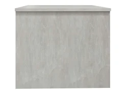 Mesa de centro | Mesa de apoio 80x50x42.5 cm madeira processada cinza cimento^ Mesa De Centro