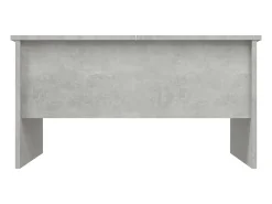 Mesa de centro | Mesa de apoio 80x50x42.5 cm madeira processada cinza cimento^ Mesa De Centro