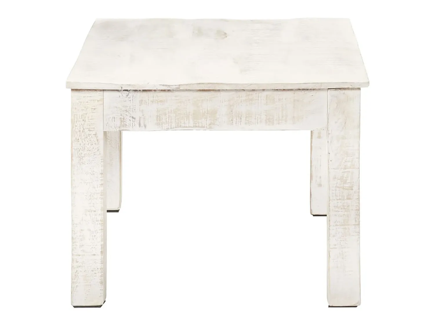 Mesa De Centro| Mesa de centro | Mesa de apoio 110x60x45cm madeira de mangueira maciça Branco