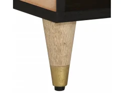 Mesa De Centro* Mesa de centro | Mesa de apoio | Mesa de café 80x50x40 cm madeira de mangueira maciça Castanho
