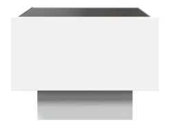 Best Mesa de centro | Mesa de apoio c/ LEDs 40x40x30 cm derivados de madeira Branco