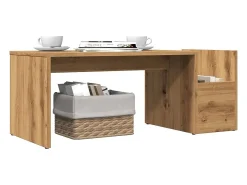 Mesa de centro | Mesa de apoio | Mesa de café 90x45x35 cm derivados madeira carvalho artisiano^ Mesa De Centro