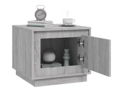 Hot Mesa de centro | Mesa de apoio 51x50x44 cm derivados de madeira sonoma Cinzento