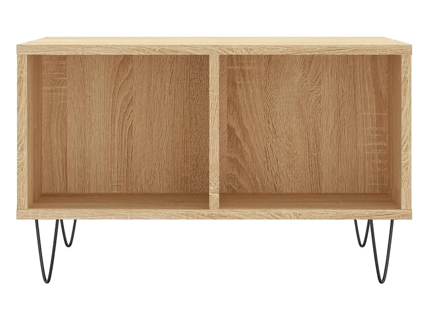 Mesa de centro | Mesa de apoio 60x50x36.5 cm derivados madeira carvalho sonoma^ Mesa De Centro