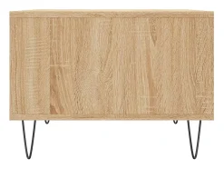 Mesa de centro | Mesa de apoio 60x50x36.5 cm derivados madeira carvalho sonoma^ Mesa De Centro