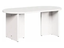 Mesa De Centro| Mesa de centro | Mesa de apoio 80x39.5x35 cm Madeira de pinho maciça Branco