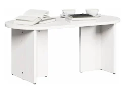 Mesa De Centro| Mesa de centro | Mesa de apoio 80x39.5x35 cm Madeira de pinho maciça Branco