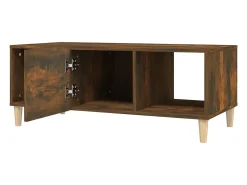 Mesa De Centro* Mesa de centro | Mesa de apoio 102x50x40 cm derivados madeira carvalho fumado Castanho