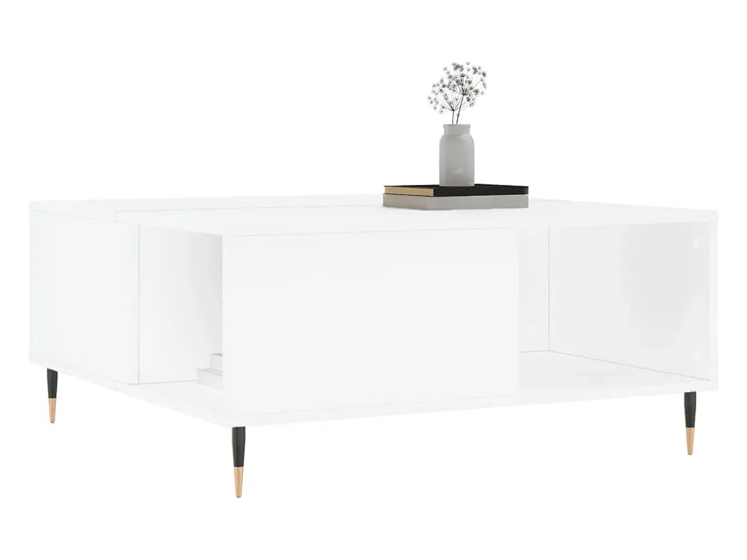 Online Mesa de centro | Mesa de apoio 80x80x36.5 cm derivados de madeira Branco