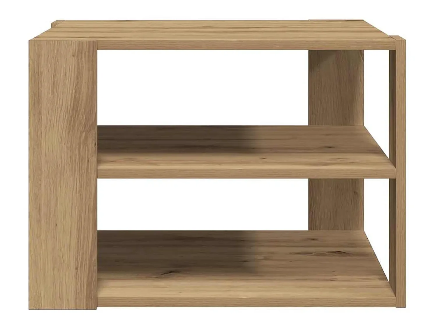 Mesa de centro | Mesa de apoio 58x58x40 cm deriv. madeira carvalho artisiano^ Mesa De Centro