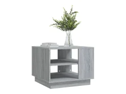 Outlet Mesa de centro | Mesa de apoio 55x55x43 cm derivados de madeira cinza sonoma Cinzento