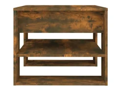 Mesa de centro | Mesa de apoio 55.5x55x45 cm madeira processada carvalho fumado^ Mesa De Centro
