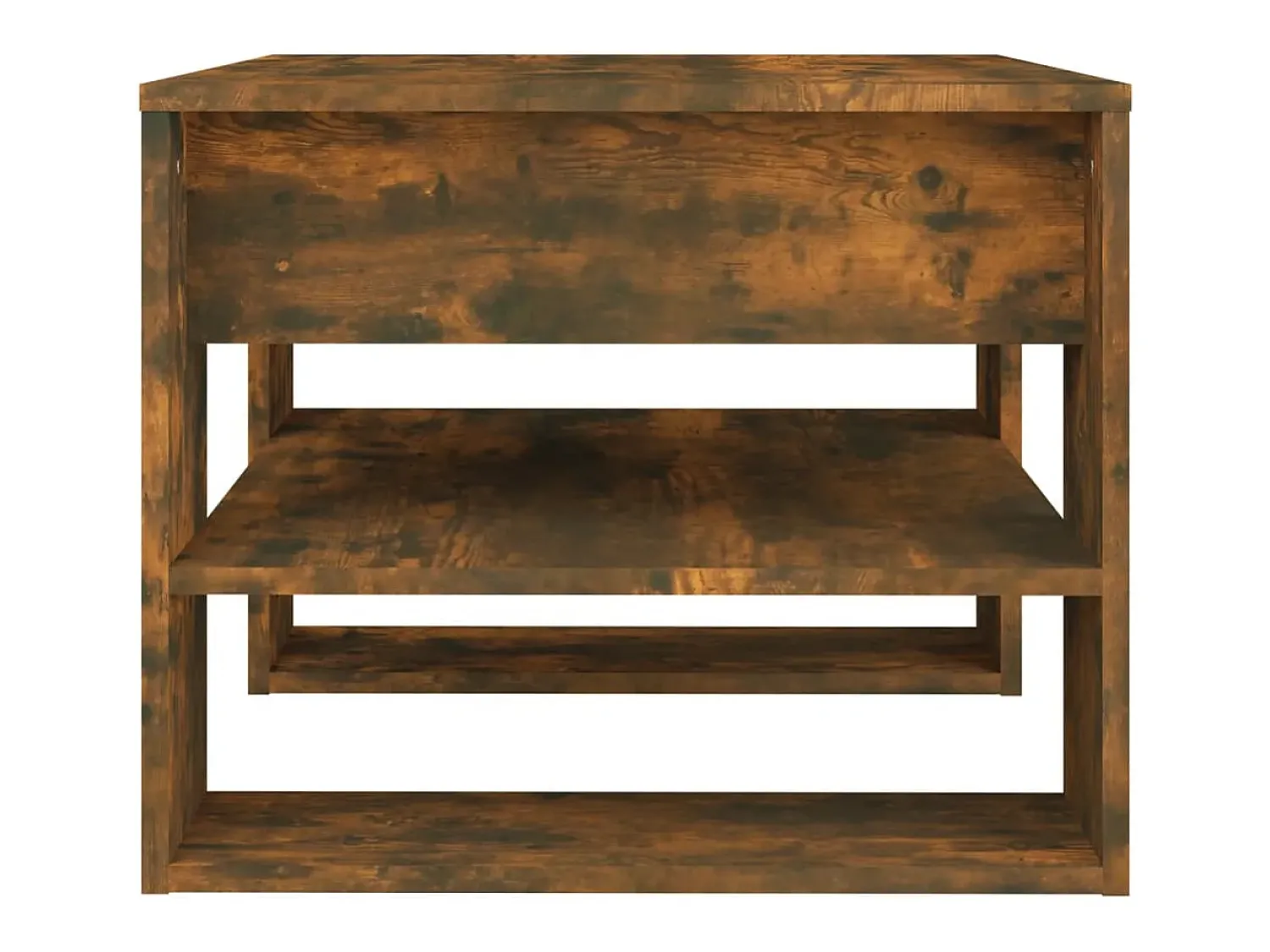 Mesa de centro | Mesa de apoio 55.5x55x45 cm madeira processada carvalho fumado^ Mesa De Centro