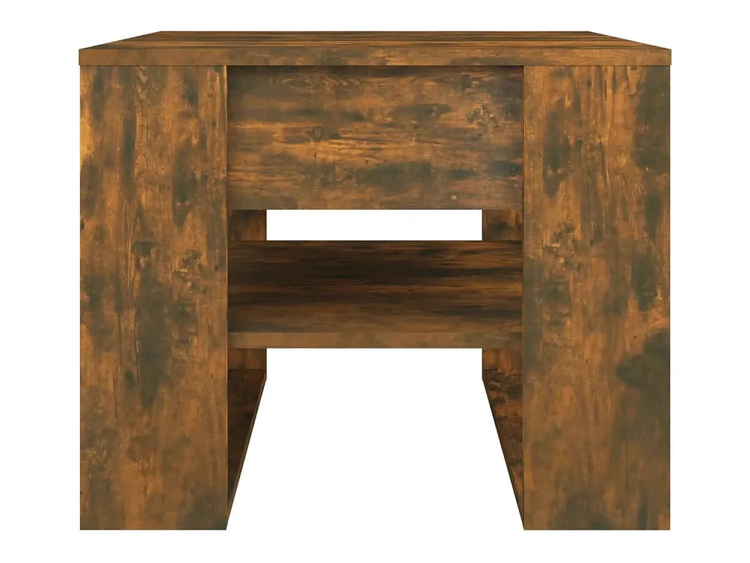 Mesa de centro | Mesa de apoio 55.5x55x45 cm madeira processada carvalho fumado^ Mesa De Centro