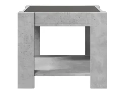 Mesa de centro | Mesa de apoio c/ LEDs 53x53x45 derivados de madeira^ Mesa De Centro