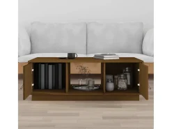 Mesa de centro | Mesa de apoio 100x50x35 cm pinho maciço mel^ Mesa De Centro