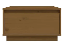 Mesa De Centro| Mesa de centro | Mesa de apoio 55x56x32 cm pinho maciço mel Castanho