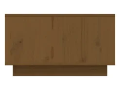 Mesa De Centro| Mesa de centro | Mesa de apoio 55x56x32 cm pinho maciço mel Castanho