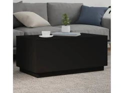 Mesa de centro | Mesa de apoio com luzes LED 90x50x40 cm^ Mesa De Centro
