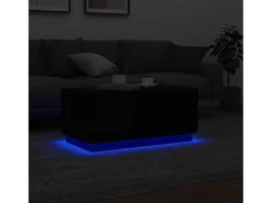 Mesa de centro | Mesa de apoio com luzes LED 90x50x40 cm^ Mesa De Centro