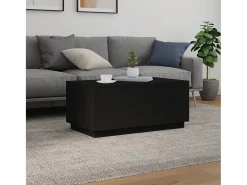 Mesa de centro | Mesa de apoio com luzes LED 90x50x40 cm^ Mesa De Centro