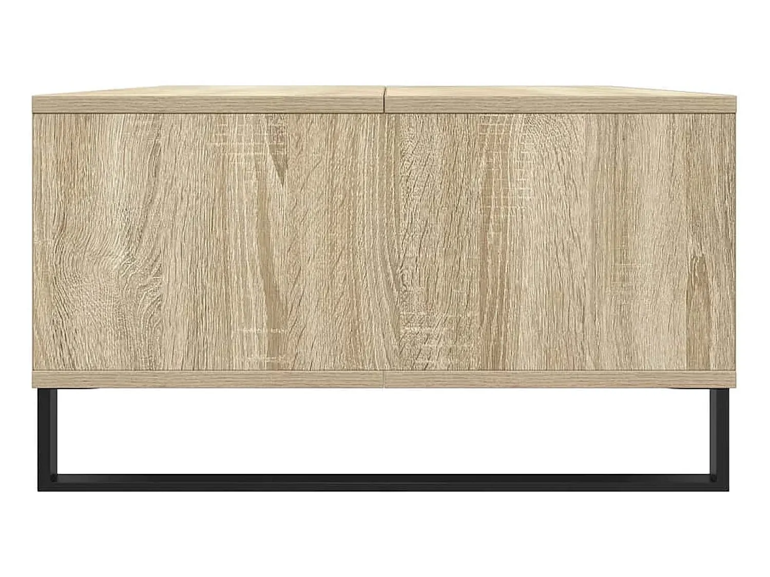 Mesa De Centro* Mesa de centro | Mesa de apoio 104x60x35cm derivados de madeira carvalho sonoma Castanho