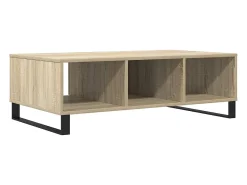 Mesa De Centro* Mesa de centro | Mesa de apoio 104x60x35cm derivados de madeira carvalho sonoma Castanho