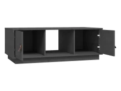 Online Mesa de centro | Mesa de apoio 100x50x35 cm pinho maciço cinza Cinzento