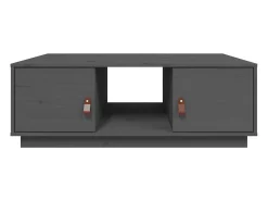 Online Mesa de centro | Mesa de apoio 100x50x35 cm pinho maciço cinza Cinzento