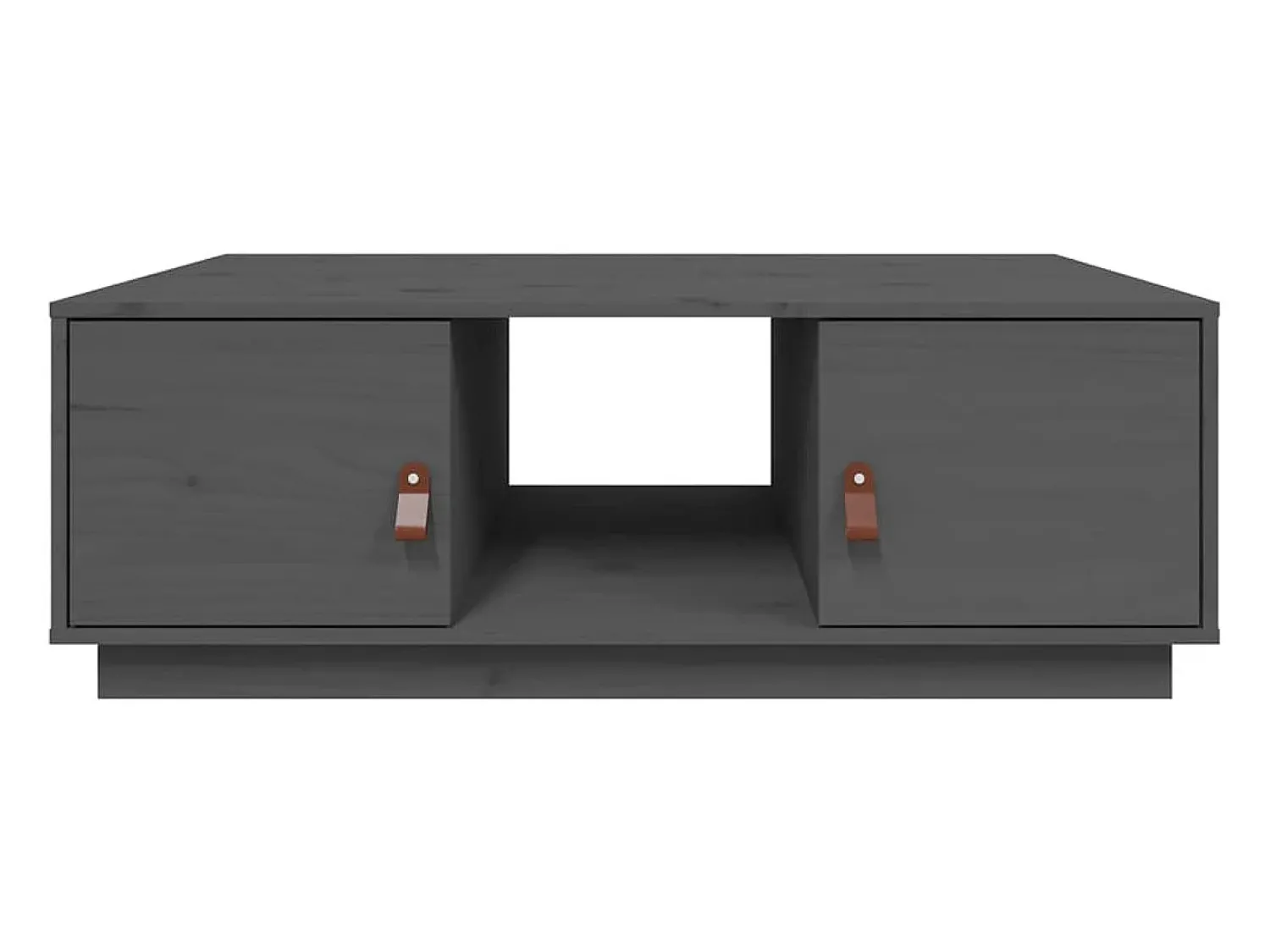Online Mesa de centro | Mesa de apoio 100x50x35 cm pinho maciço cinza Cinzento