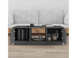 Online Mesa de centro | Mesa de apoio 100x50x35 cm pinho maciço cinza Cinzento