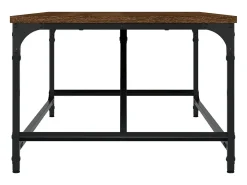 Mesa De Centro* Mesa de centro | Mesa de apoio 100x50x35 cm derivados madeira carvalho Castanho