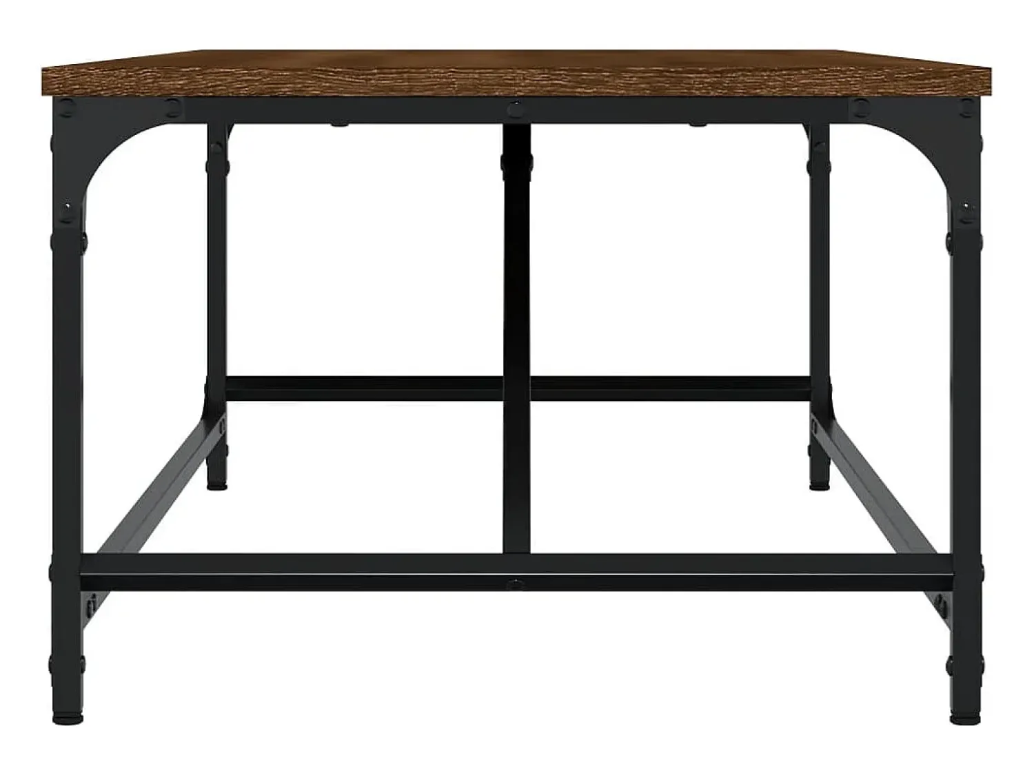 Mesa De Centro* Mesa de centro | Mesa de apoio 100x50x35 cm derivados madeira carvalho Castanho