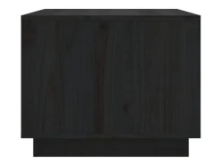 Mesa De Centro| Mesa de centro | Mesa de apoio 80x50x40 cm madeira de pinho maciça Preto