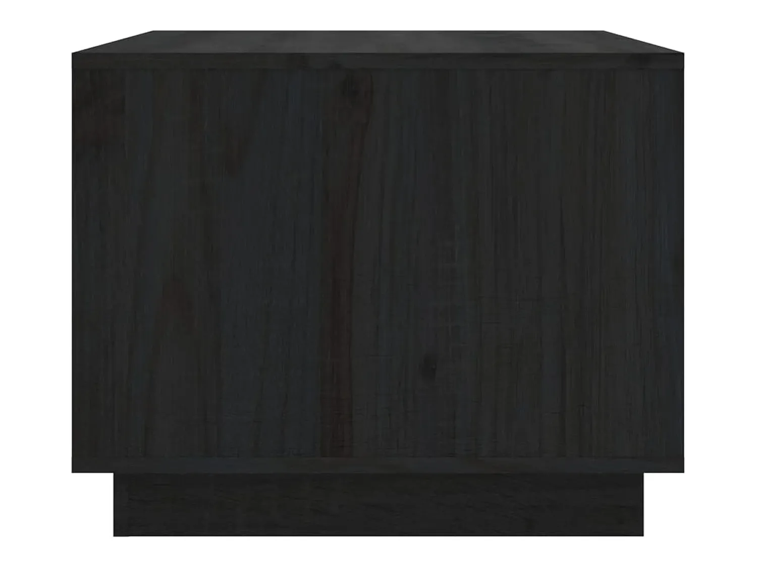 Mesa De Centro| Mesa de centro | Mesa de apoio 80x50x40 cm madeira de pinho maciça Preto
