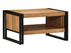 Mesa De Centro* Mesa de centro | Mesa de apoio | Mesa de café 70x50x38 cm madeira de acácia maciça Castanho