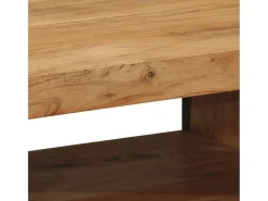 Mesa De Centro* Mesa de centro | Mesa de apoio | Mesa de café 70x50x38 cm madeira de acácia maciça Castanho