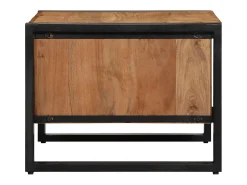 Mesa De Centro* Mesa de centro | Mesa de apoio | Mesa de café 70x50x38 cm madeira de acácia maciça Castanho