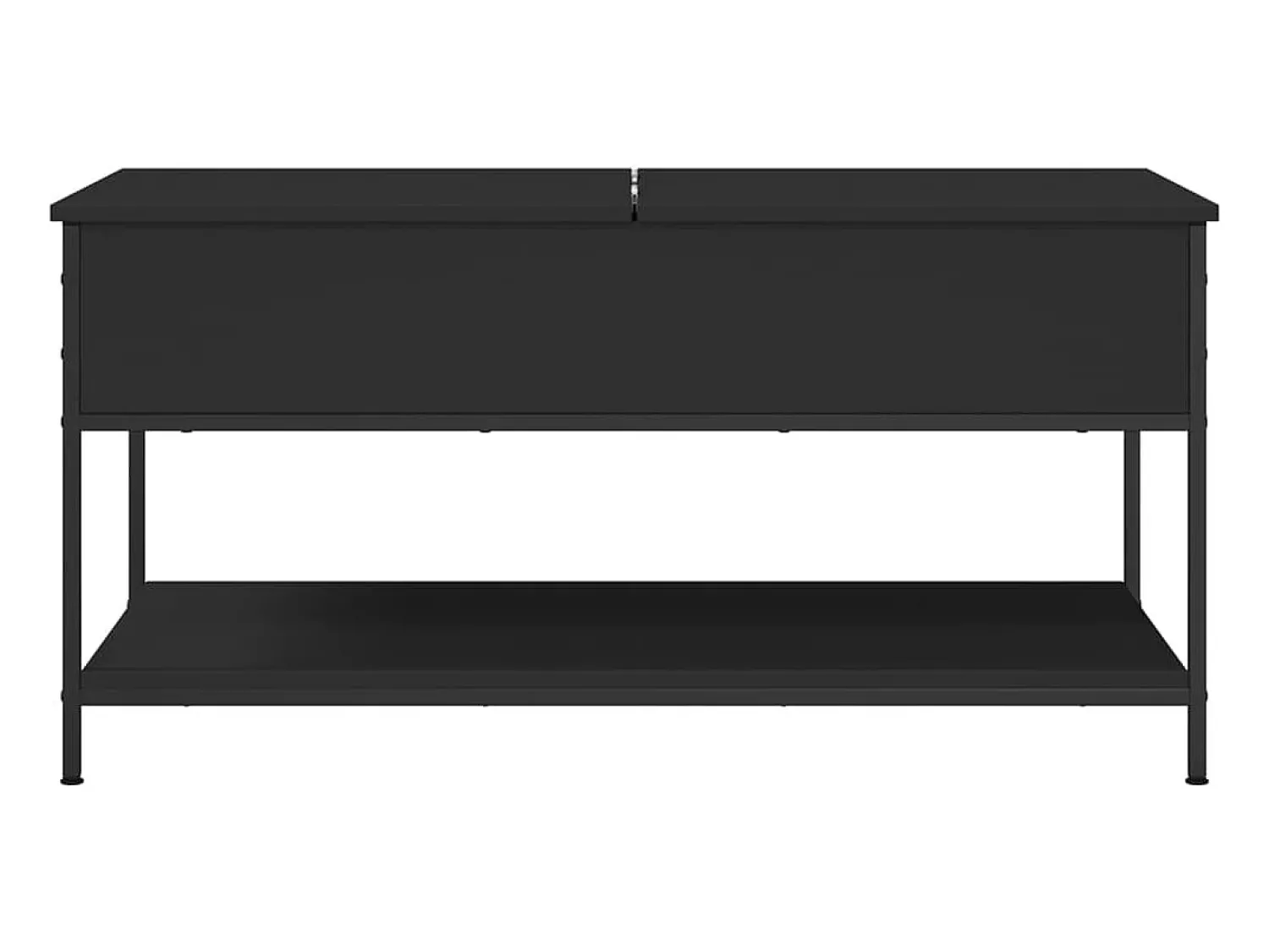Discount Mesa de centro | Mesa de apoio 100x50x50 cm derivados de madeira/metal Preto