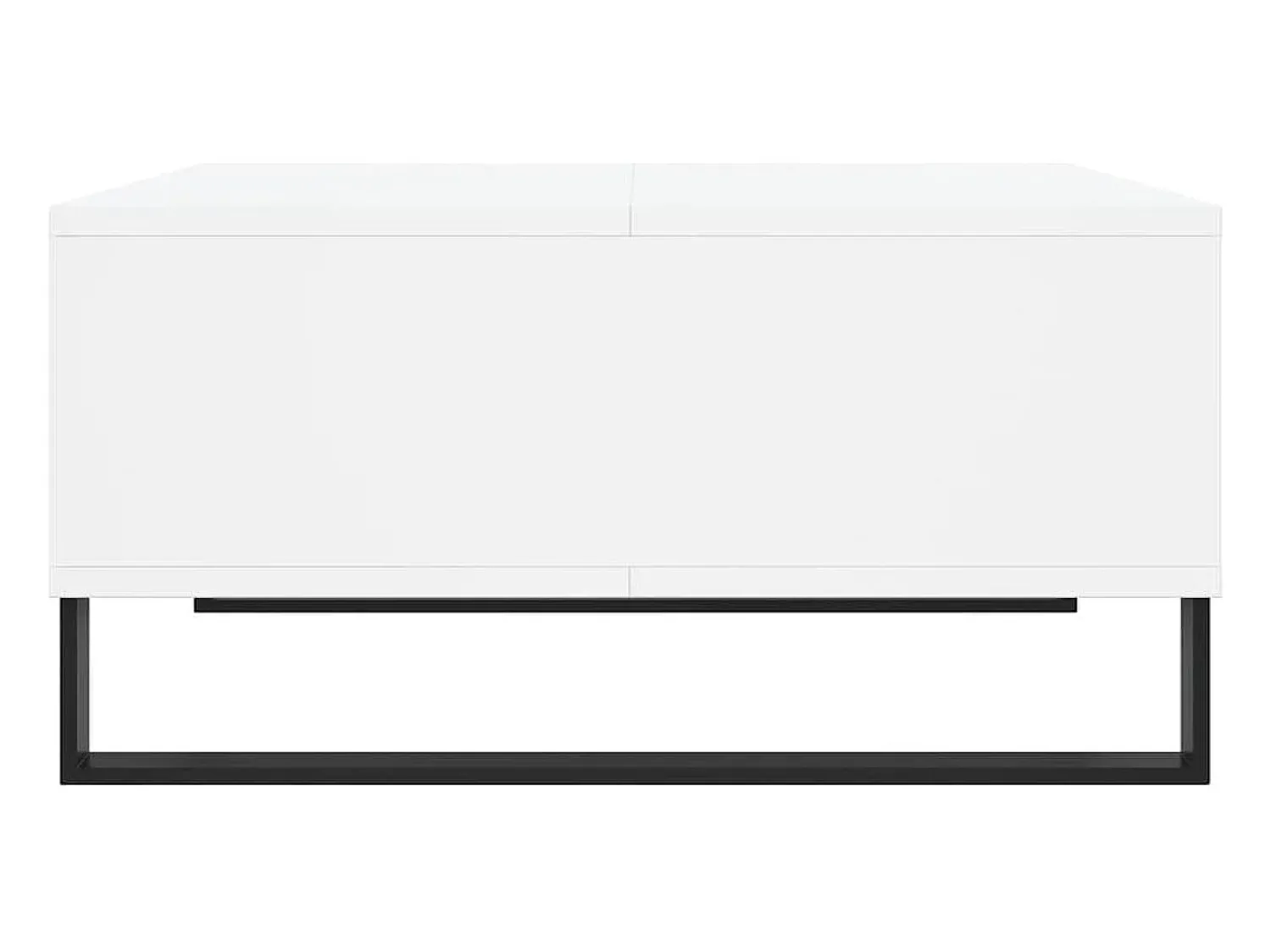 Mesa De Centro* Mesa de centro | Mesa de apoio 60x60x30 cm derivados de madeira Branco