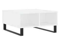Mesa De Centro* Mesa de centro | Mesa de apoio 60x60x30 cm derivados de madeira Branco
