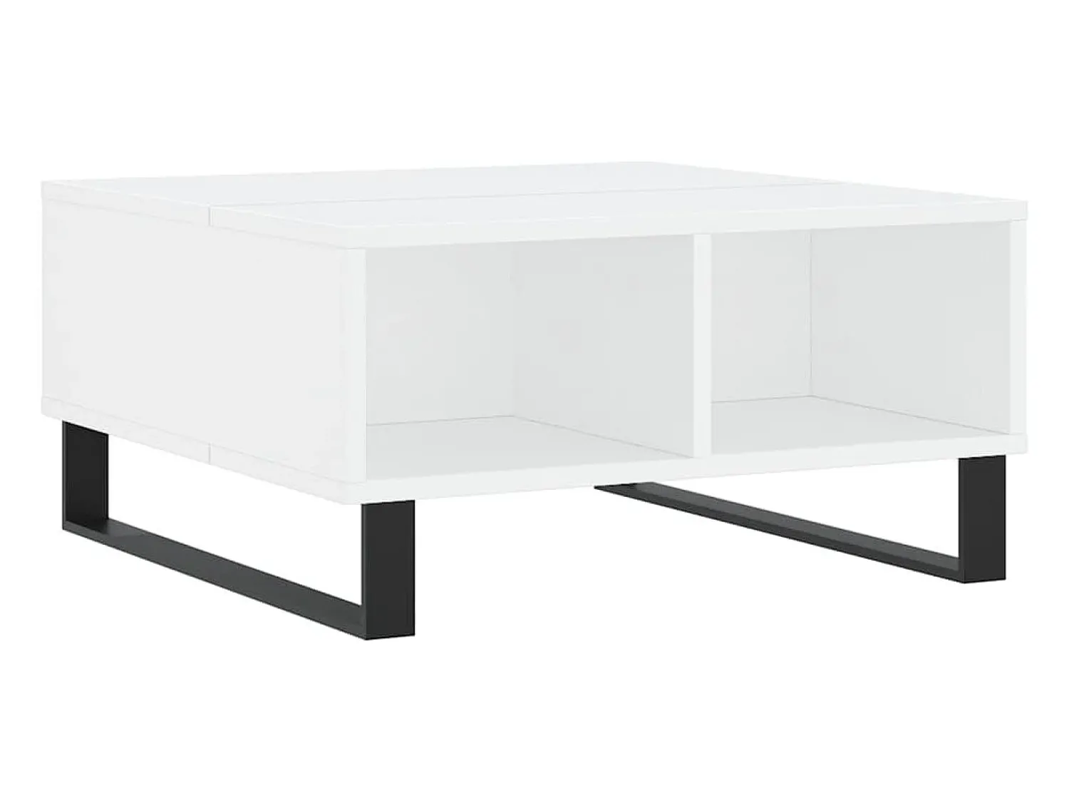 Mesa De Centro* Mesa de centro | Mesa de apoio 60x60x30 cm derivados de madeira Branco