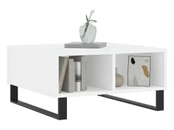 Mesa De Centro* Mesa de centro | Mesa de apoio 60x60x30 cm derivados de madeira Branco