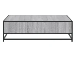 Mesa De Centro| Mesa de centro | Mesa de apoio derivados de madeira e metal sonoma Cinzento