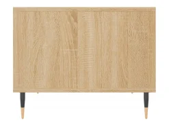 Mesa de centro | Mesa de apoio 60x50x40 cm madeira processada carvalho sonoma Castanho