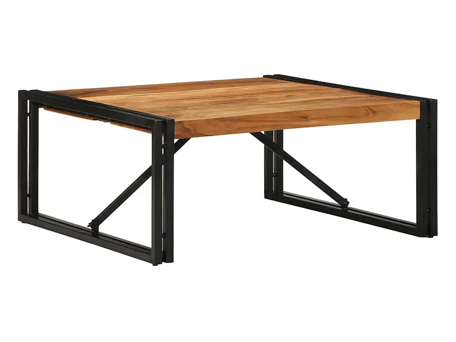 Mesa de centro | Mesa de apoio | Mesa de café 80x80x35 cm madeira de acácia maciça^ Mesa De Centro