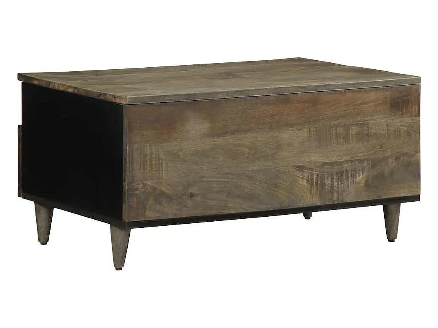 Mesa de centro | Mesa de apoio claro 80x54x40 cm madeira mangueira maciça^ Mesa De Centro
