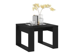 Mesa De Centro* Mesa de centro | Mesa de apoio 50x50x35 cm derivados de madeira Preto