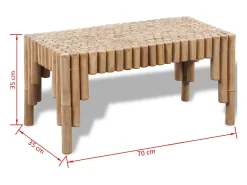 Mesa de centro | Mesa de apoio em bambu^ Mesa De Centro